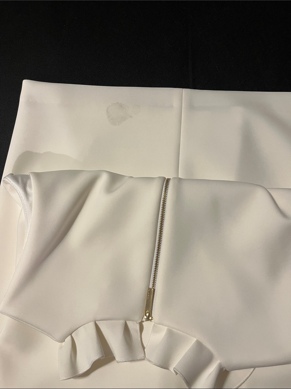 Calvin Klein Cream Sleeveless Ruffle-Neck Midi Sheath Dress - Picture 4 of 4